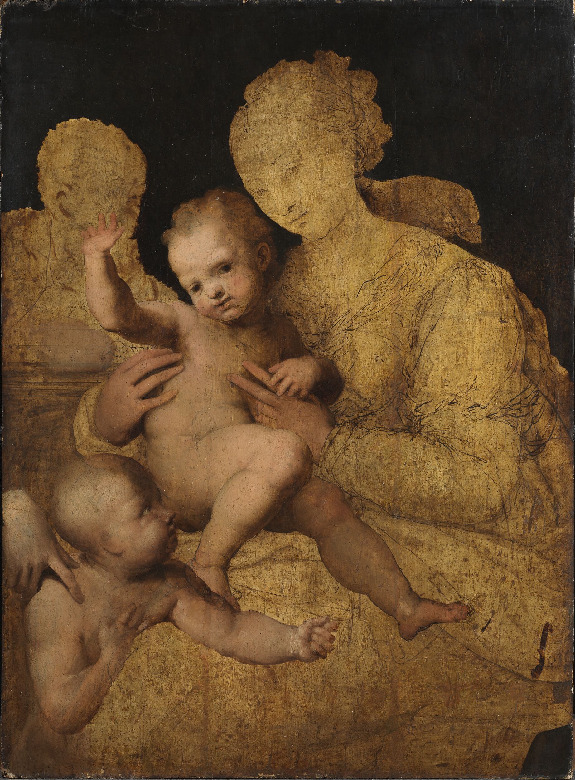 The Holy Family with Saint John the Baptist by Perino del Vaga