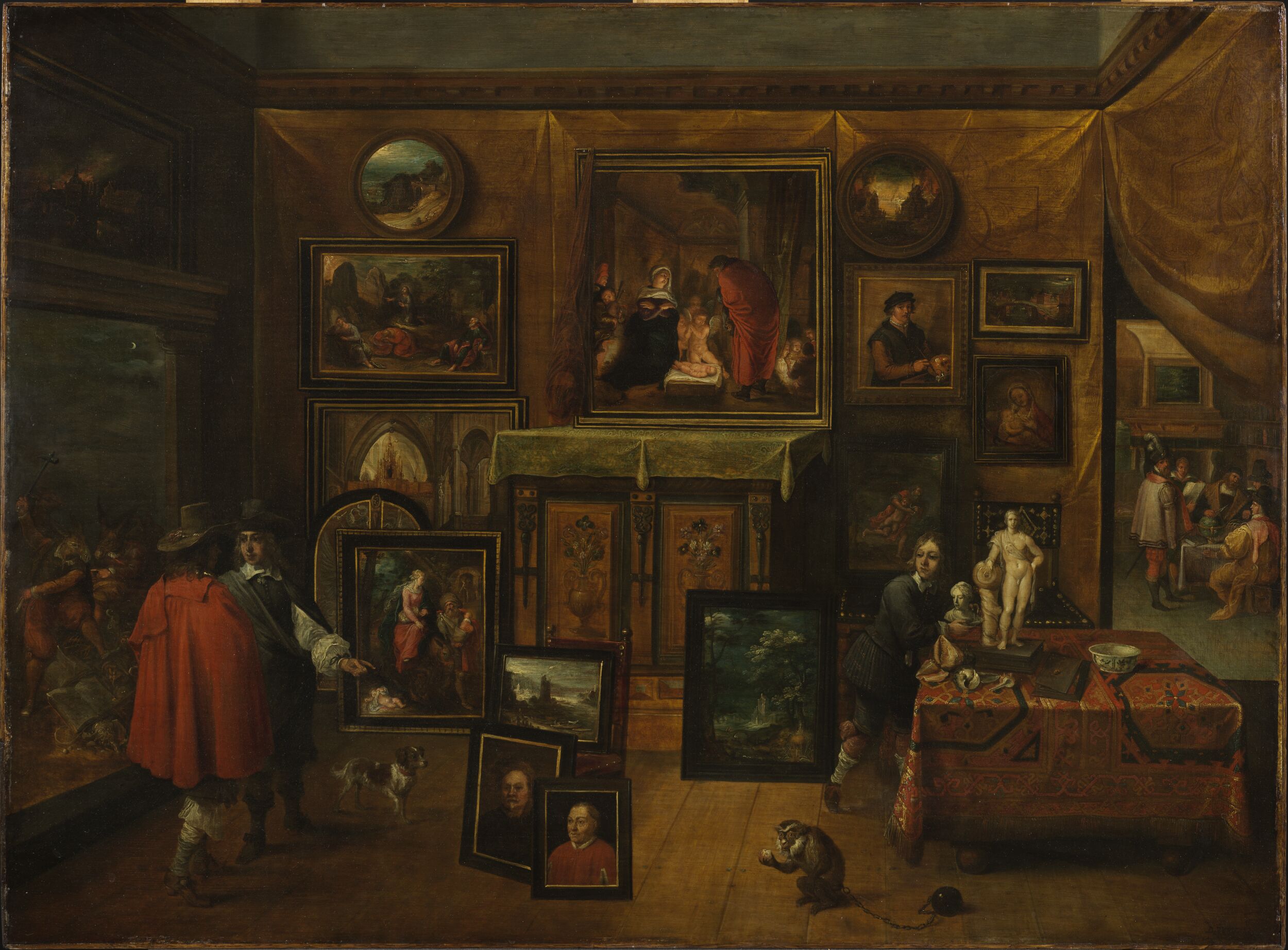 The Interior of a Picture Gallery by Frans Francken II
