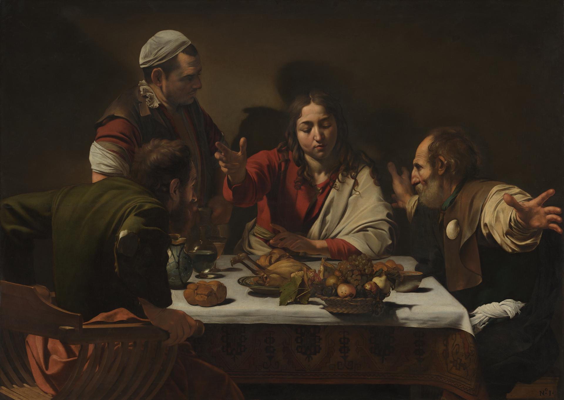 The Supper at Emmaus by Michelangelo Merisi da Caravaggio