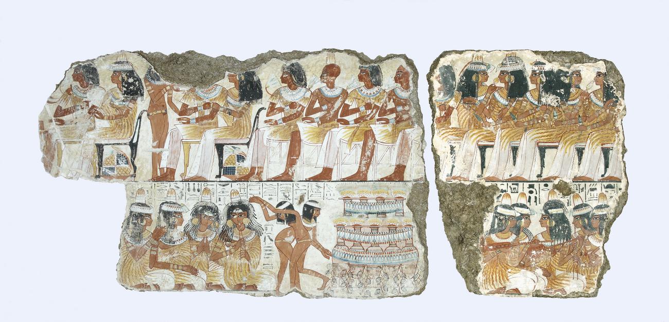 Tomb-painting of a feast