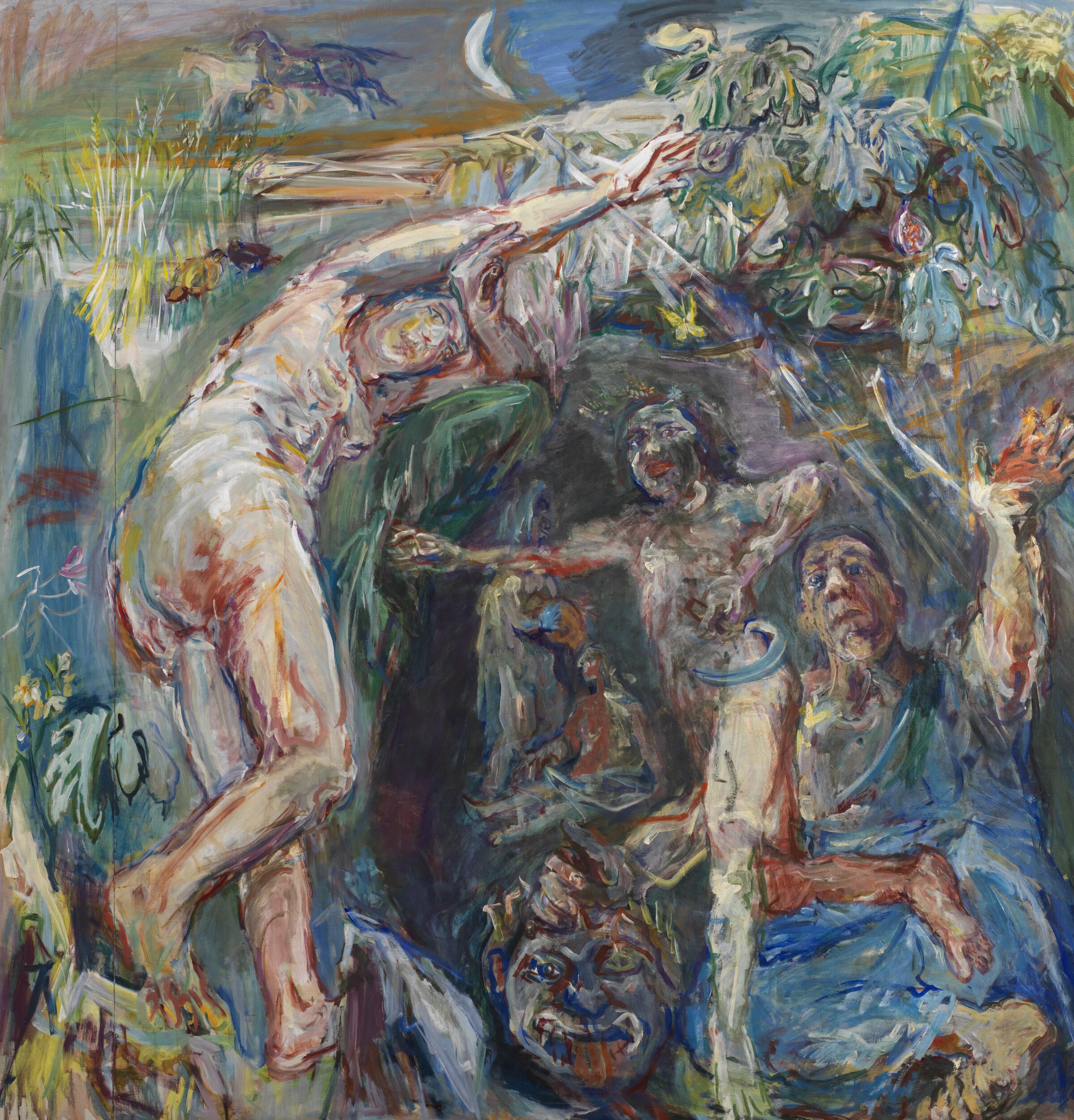 Triptych - The Myth of Prometheus by Oskar Kokoschka