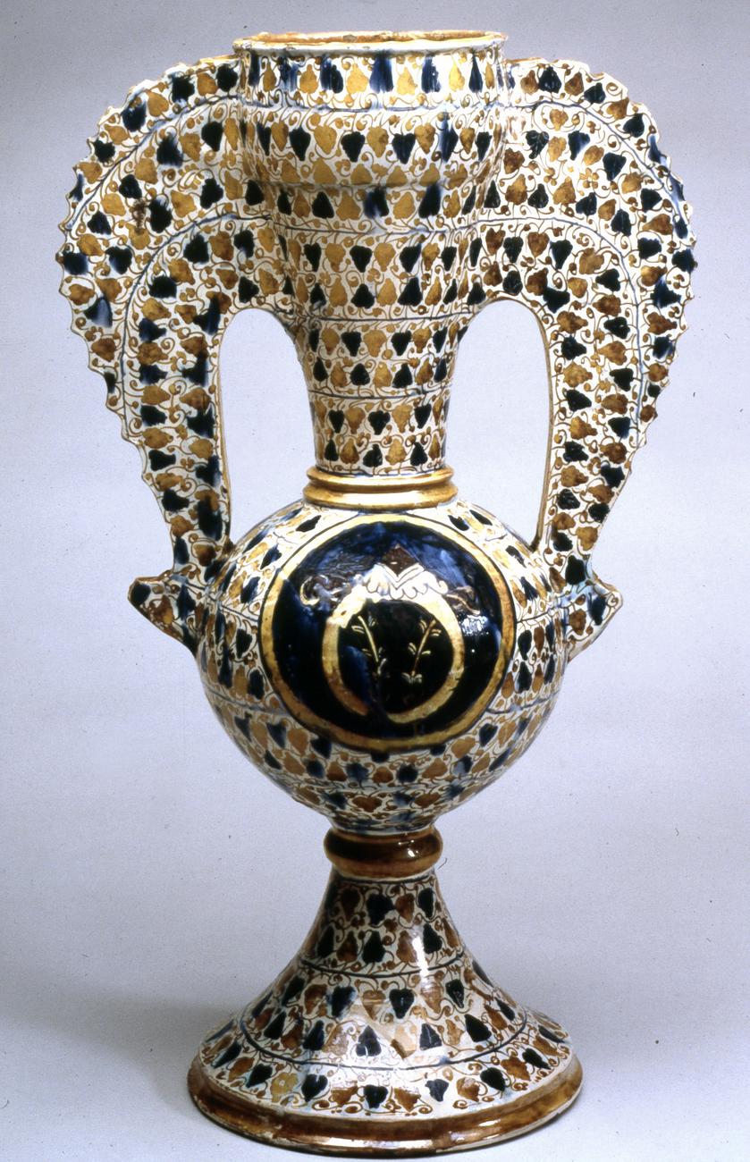 Vase with winged handles