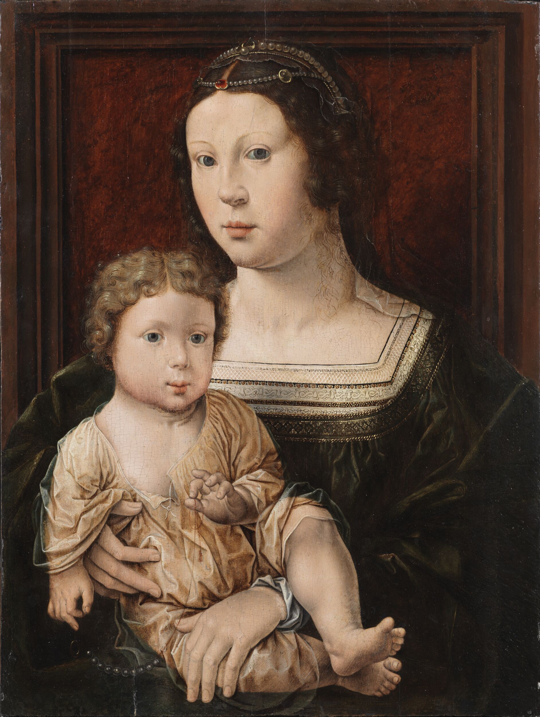 Virgin and Child (Anna von Bergen and her Son) by Jan Gossaert