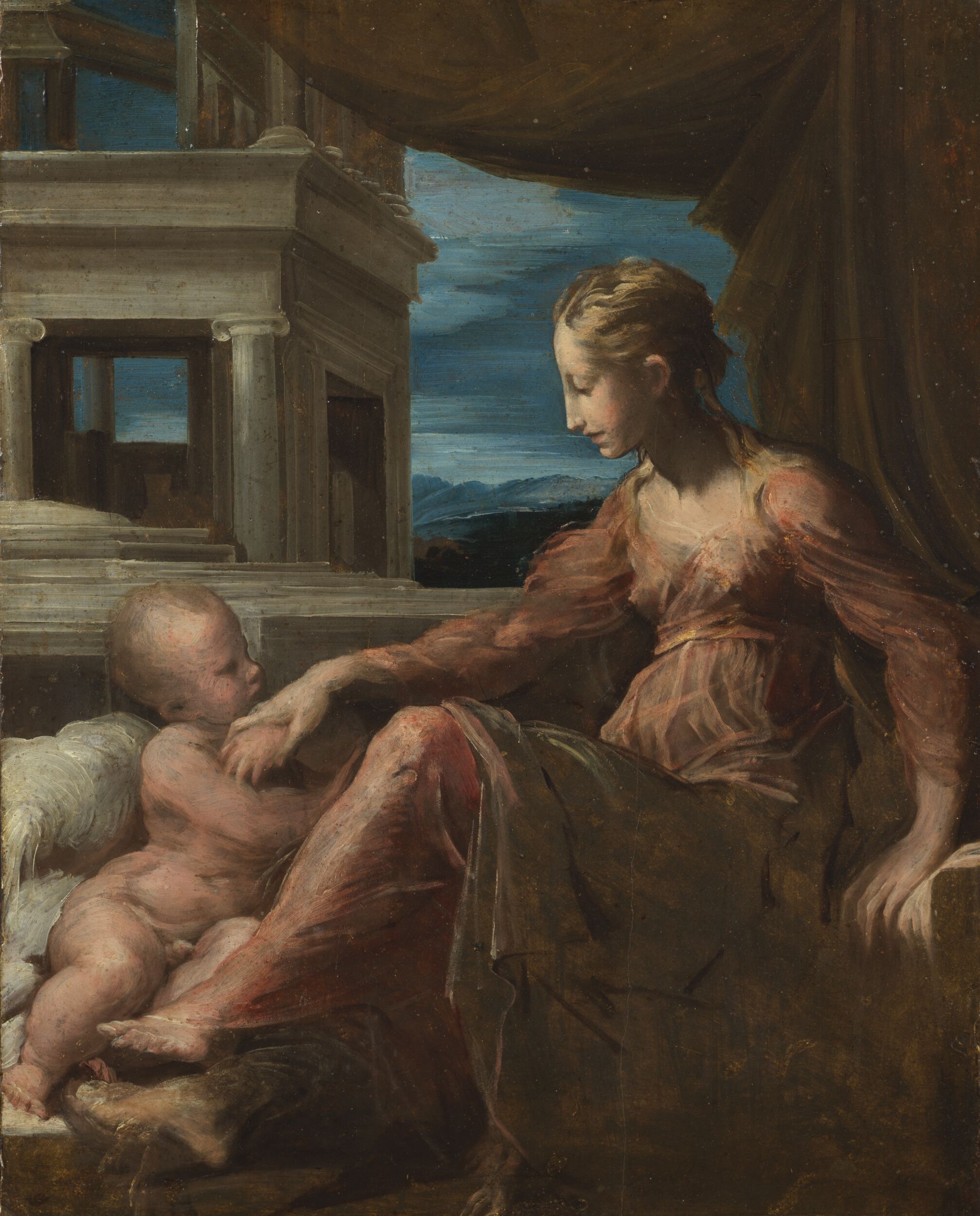Virgin and Child by Parmigianino