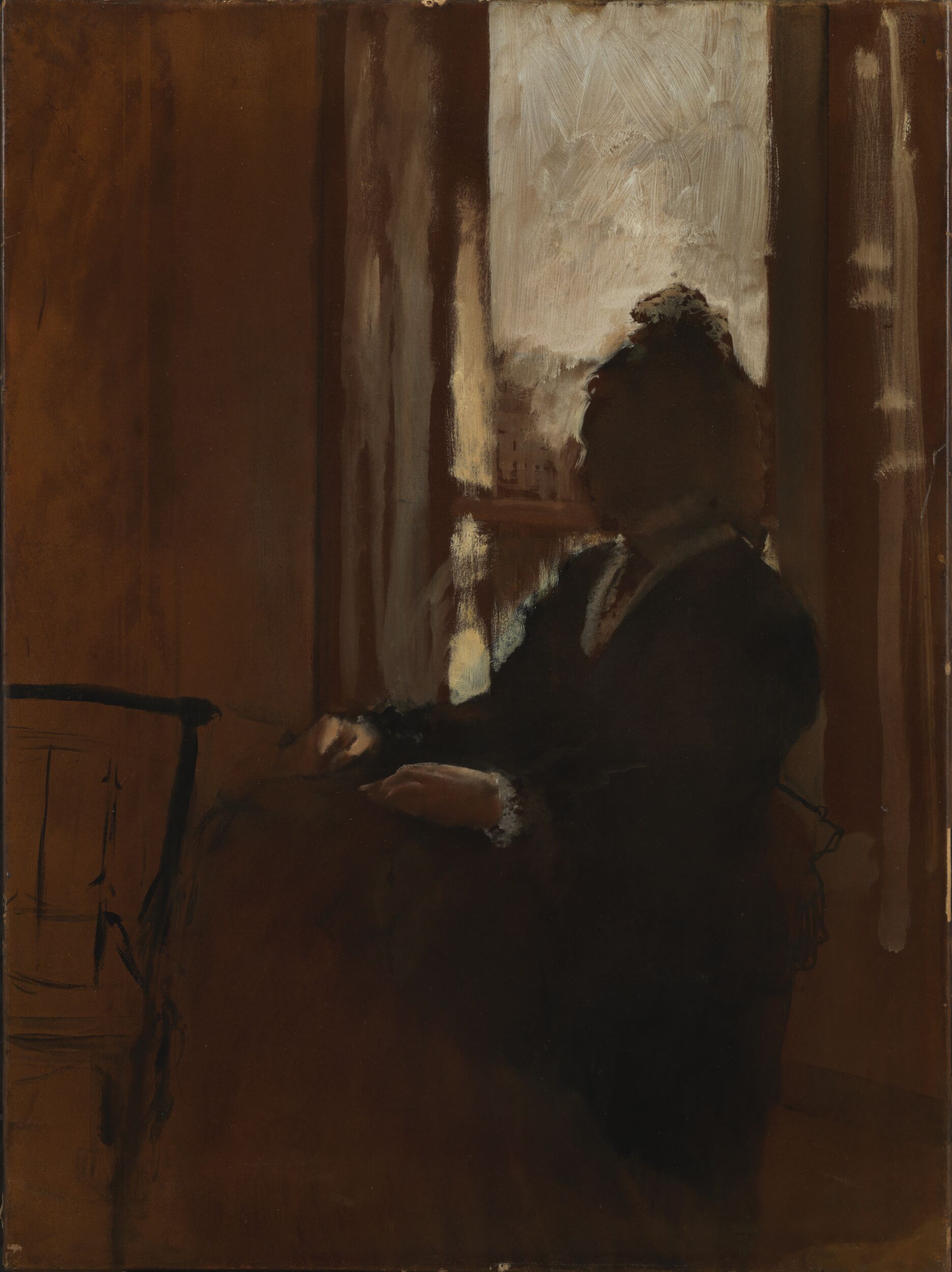 Woman at a Window by Edgar Degas